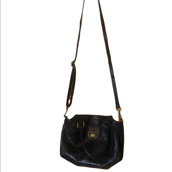 Vintage Y2k Elliott Lucca black leather crossbody handbag purse Fall Classic - Picture 3 of 9